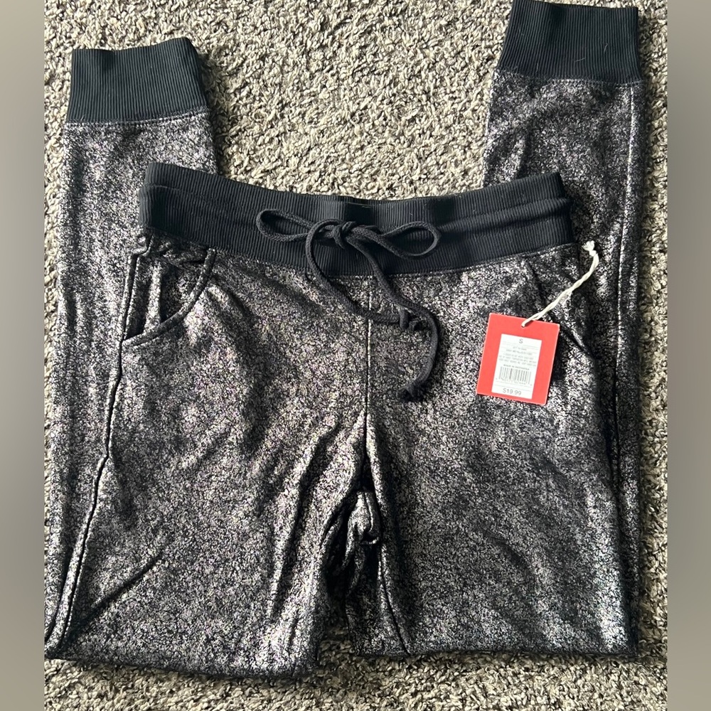 NWT Mossimo Supply Co. Shimmering Black Joggers